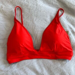 NWT J. Crew plunge bikini top